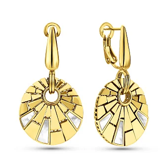 Золоті сережки Francelli з перламутром (арт. 1091785жп)