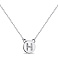 Серебряное колье Буква Н (арт. 7507/2164) – изображение 1