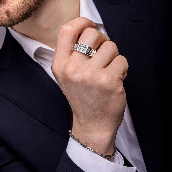 Печатка из серебра Герб Украины-Трезубец (арт. 7906/2070) – изображение 4