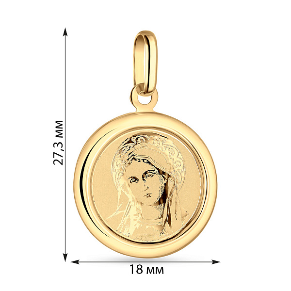 Золота ладанка (арт. 430906ж) – зображення 2