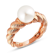 Золота каблучка з перлами (арт. 153818)