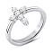 Серебряное кольцо Крестик с фианитами (арт. 7501/8261) – изображение 1