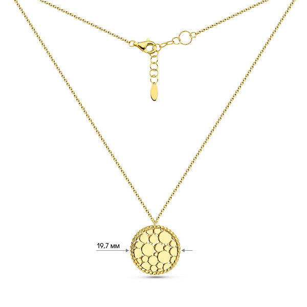 Колье из желтого золота Francelli (арт. 352720ж) – изображение 3