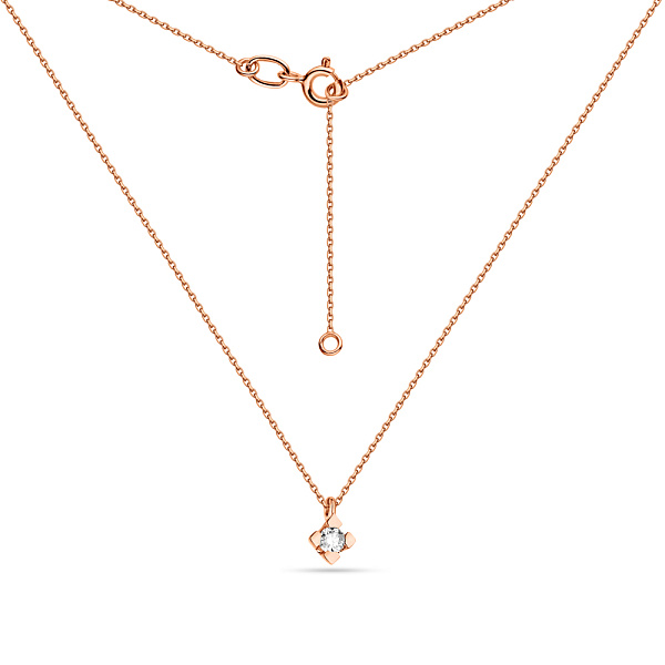 Золоте кольє з діамантом (арт. Ц011288010) – зображення 2