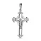 Золотой нательный крестик с распятием и фианитами (арт. 501359бб) – изображение 1