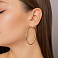 Серьги-кольца из красного золота (арт. 122104/50) – изображение 3