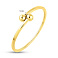 Жесткий браслет из желтого золота с шариками (арт. 326538ж) – изображение 3