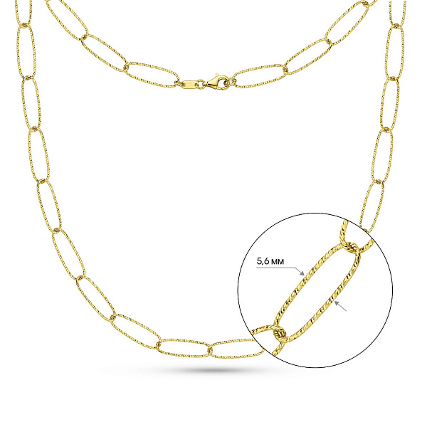 Золоте кольє Francelli (арт. 352413ж) – зображення 4