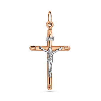 Золотой крестик с распятием  (арт. 500076)