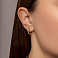 Золотые серьги-конго без камней (арт. 108535/15ж) – изображение 2