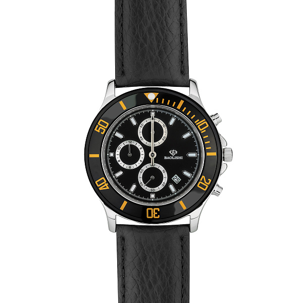 Массивные серебряные часы без камней (арт. 7526/339чкмчч) – изображение 3