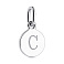 Серебряный подвес Буква С (арт. 7503/690/Спп) – изображение 1