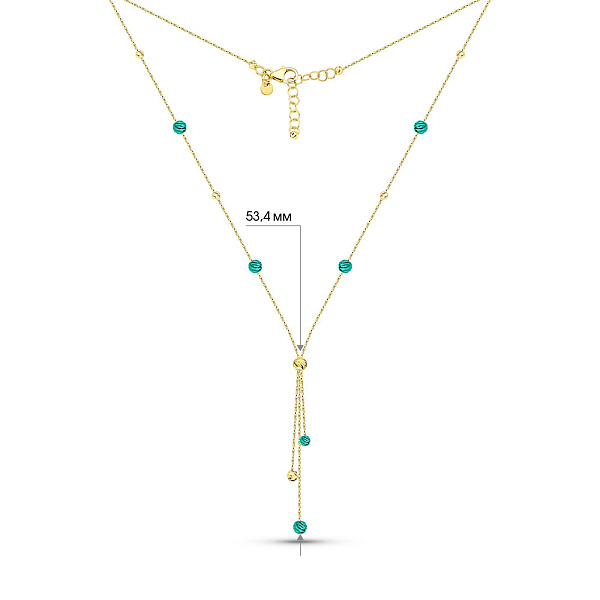 Золотое колье Francelli (арт. 352586жбрз) – изображение 5