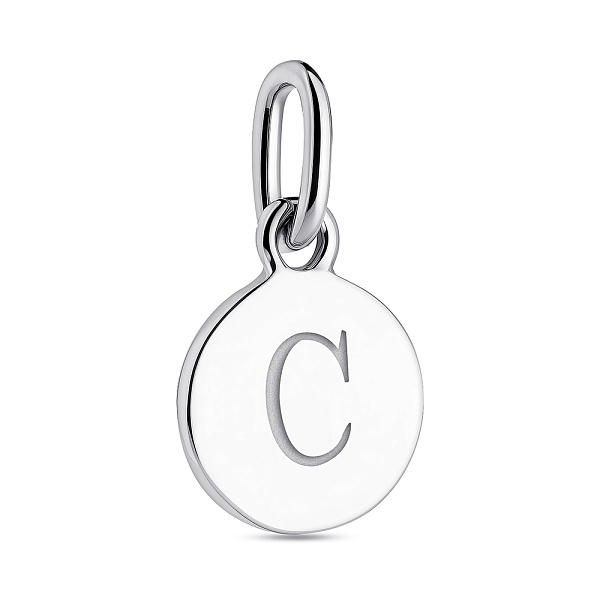 Серебряный подвес Буква С (арт. 7503/690/Спп) – изображение 1