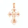 Золотий натільний хрестик з розп'яттям та емаллю (арт. 501644еб) – зображення 1
