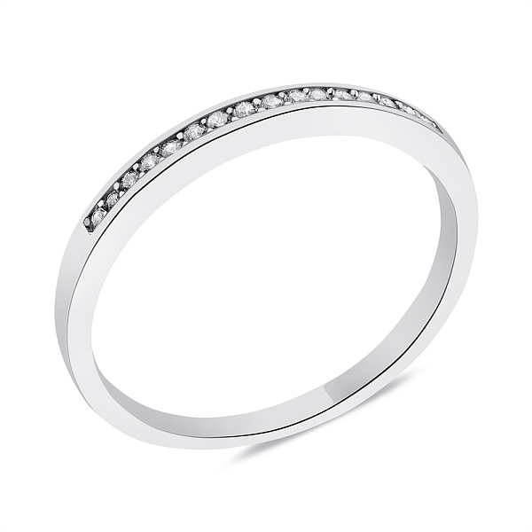 Серебряное кольцо с дорожкой из фианитов (арт. 7501/6138) – изображение 1