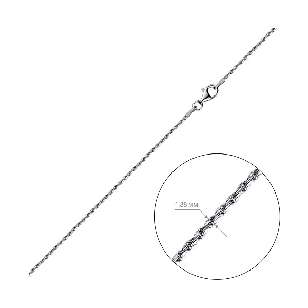 Серебряная цепочка плетения Веревка (арт. 0301504) – изображение 2