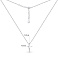 Серебряное колье "Ключик"  без камней (арт. 7507/1453) – изображение 3