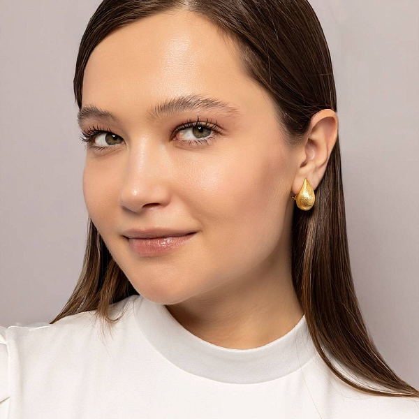 Сережки з жовтого золота Francelli (арт. 1091860жм) – зображення 3