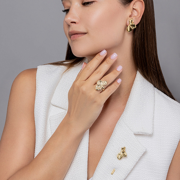 Каблучка з жовтого золота Francelli (арт. 141421ж) – зображення 9