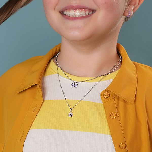 Колье из серебра с эмалью (арт. 7507/2005ер) – изображение 6