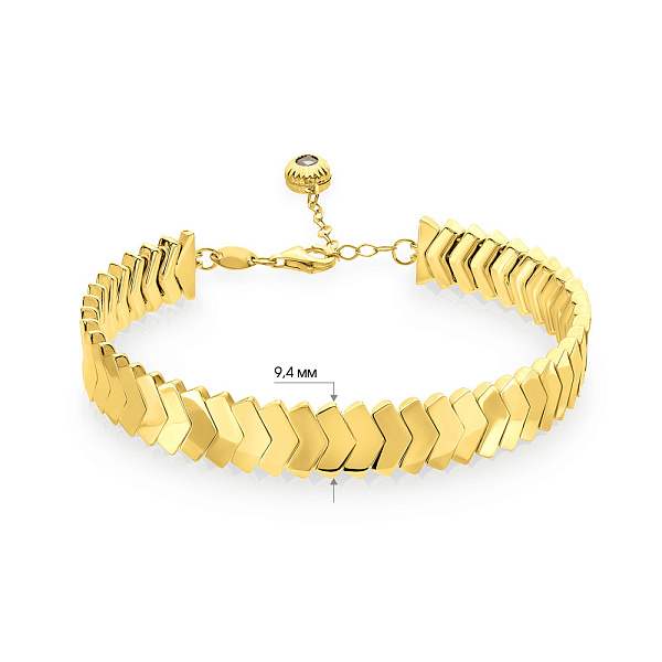 Золотий браслет Francelli в жовтому кольорі металу (арт. 326111ж) – зображення 4