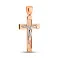 Массивный крестик из золота с распятием (арт. 500687) – изображение 1