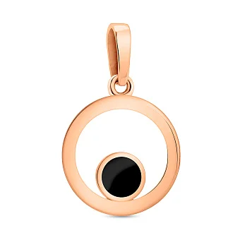 Золота підвіска Лýна з емаллю (арт. 440662ч)