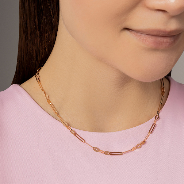 Колье золотое "Звенья" (арт. 352044) – изображение 2