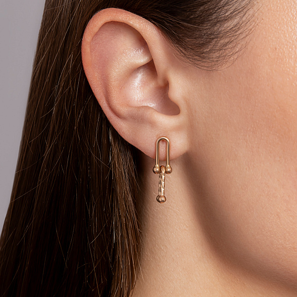 Серьги из красного золота (арт. 1091937) – изображение 4