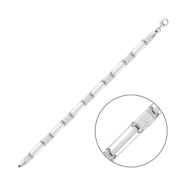 Серебряный браслет без камней (арт. 7509/4171) – изображение 1