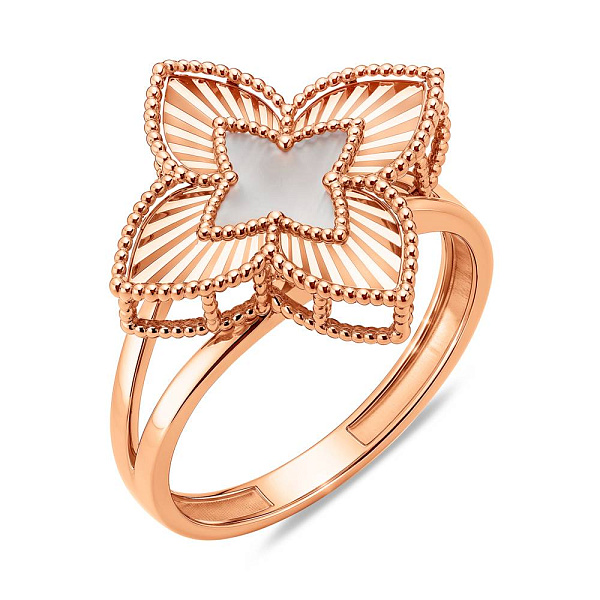 Золота каблучка з перламутром (арт. 141341п) – зображення 1