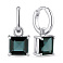 Серебряные серьги с крупным топазом (арт. 7502/2178132Пл) – изображение 1