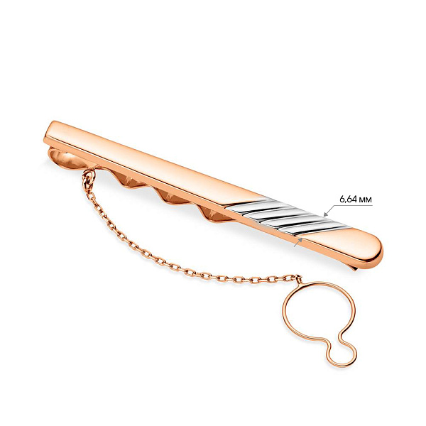 Золотой зажим для галстука (арт. 200087р) – изображение 2