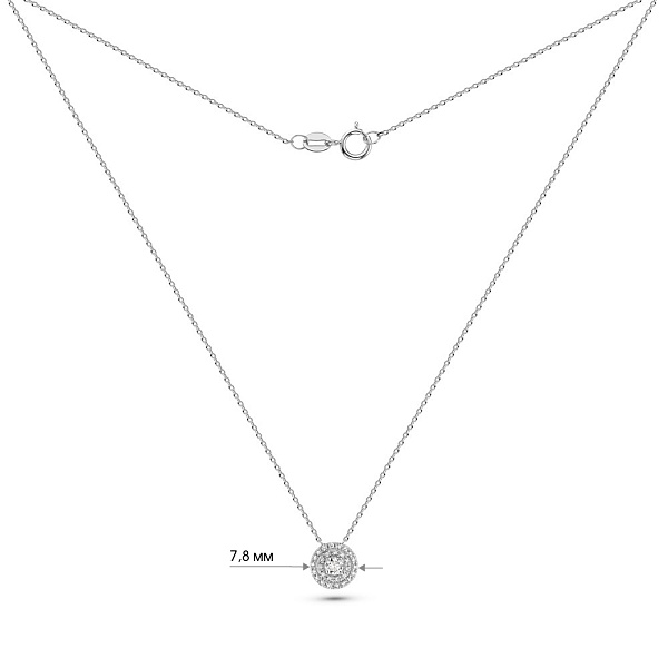 Золоте кольє з діамантами (арт. Ц341689020б) – зображення 6