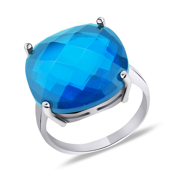 Серебряное кольцо с кварцем (арт. 7001/3273Пкг) – изображение 1