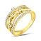 Золотое кольцо Синергия с фианитами (арт. 140531ж) – изображение 1