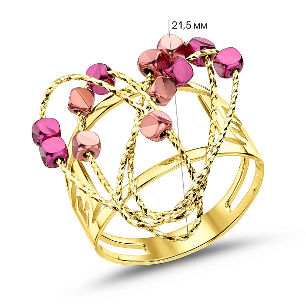 Золотое кольцо Francelli (арт. 156125жмлнр) – изображение 9