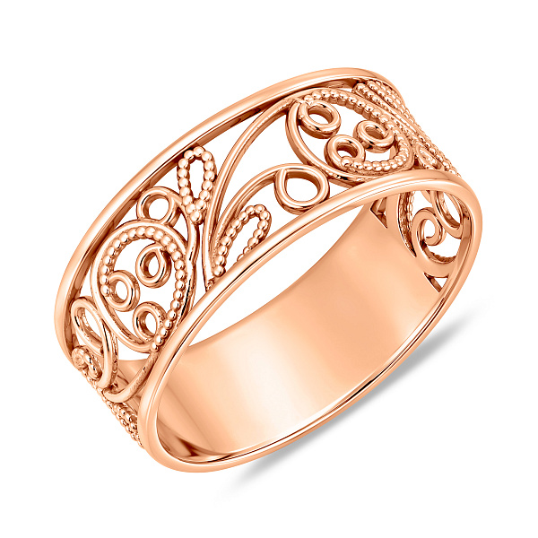 Золотое кольцо без камней (арт. 147000) – изображение 1