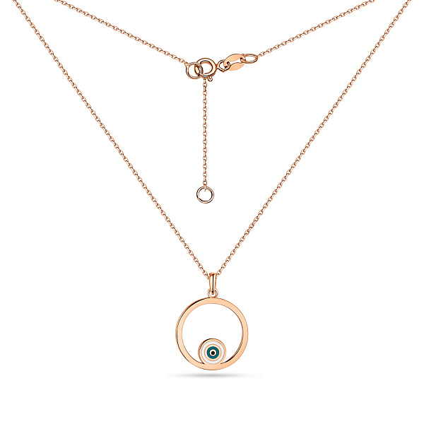 Кольє з червоного золота з емаллю (арт. 352183е) – зображення 2