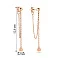 Золотые пусеты Fly с подвесками (арт. 109803/1) – изображение 6