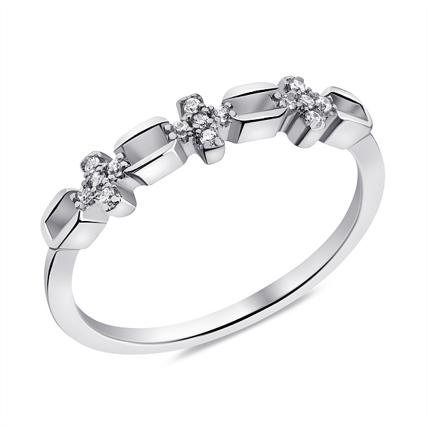 Кольцо из серебра с фианитами (арт. 7501/6785) – изображение 1