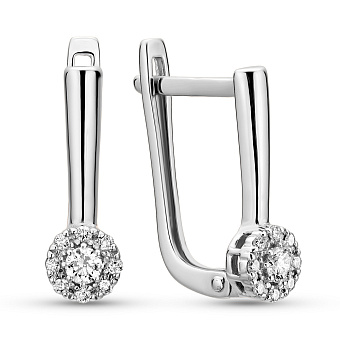 Золоті сережки з діамантами (арт. С011373010б)