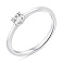 Серебряное кольцо с одним фианитом (арт. 7501/8328) – изображение 1