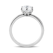 Каблучка з білого золота з діамантом (арт. К01117810036б)