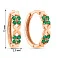 Серьги из красного золота с изумрудом (арт. 111292/1Пи) – изображение 4