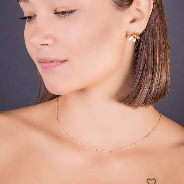 Колье из желтого золота Francelli (арт. 351331жорж) – изображение 2