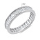 Серебряное кольцо с дорожкой из фианитов (арт. 7501/8026/1) – изображение 2