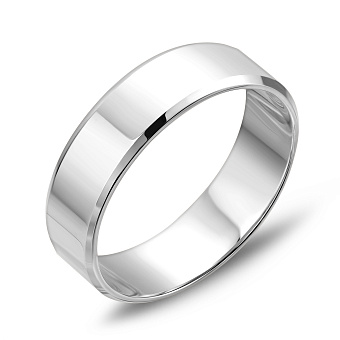 Фото Обручка з білого золота Американка (арт. 239225б)