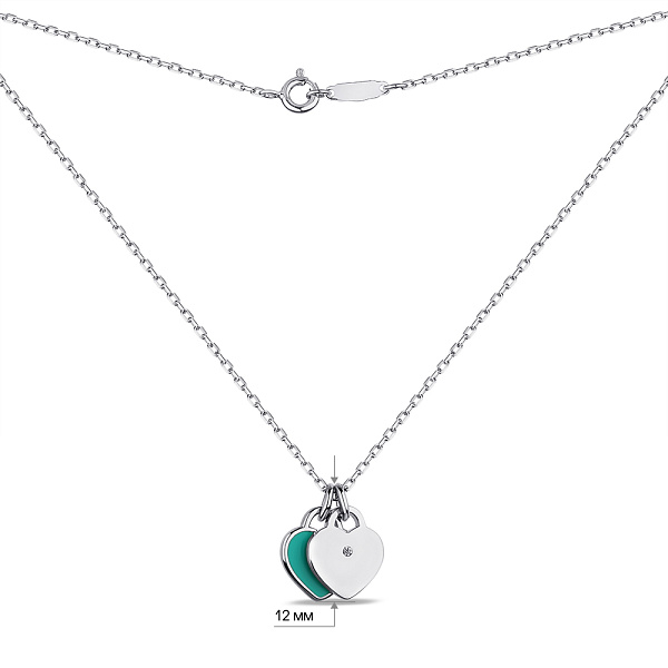 Колье из серебра с эмалью (арт. 7507/1627ез) – изображение 3